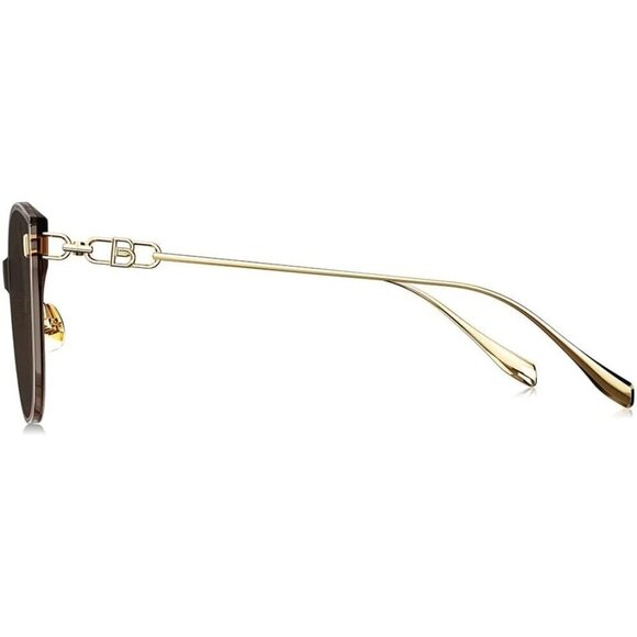 🆕 Women Brown Fashion Oversized Cat Eye Polarized Exclusive Eyewear Sunglasses - Picture 3 of 6